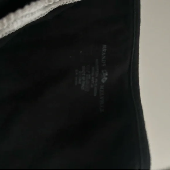 Brandy Melville Black Lace-Trim Cotton Cami Tank Top - Picture 5 of 6